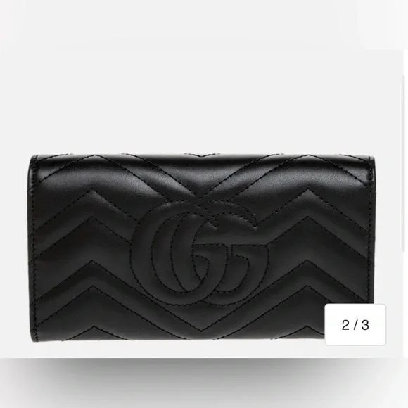 Gucci GG Marmont Continental Wallet; Mint Condition! Like New! Stunning!